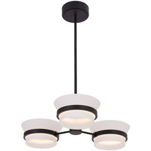 Anel 24 inch Matte Black Chandelier Ceiling Light
