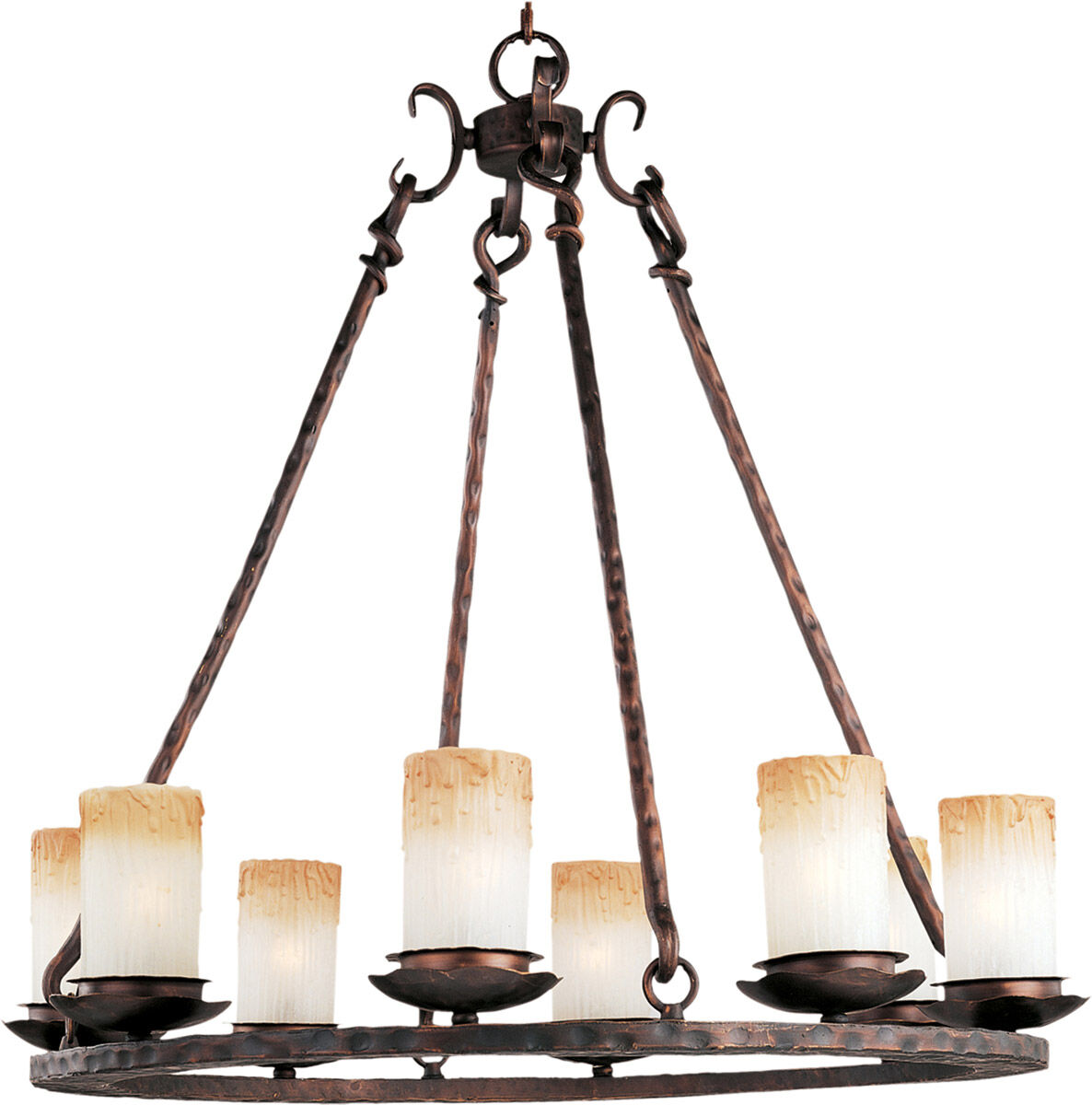 Notre Dame 8 Light 29.5 inch Oil Rubbed Bronze Single Tier Chandelier Ceiling Light