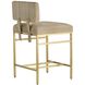 Laney 35 inch Taupe and Antique Brass Counter Stool