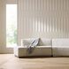 Islander Vanilla and Dark Walnut Sofa, Right