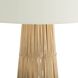Florence 68 inch 60.00 watt Black and Natural Buri Midrib with Bronze Floor Lamp Portable Light