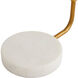 Aaron 24 inch 60 watt Heritage Brass/Antique Brass/Cream/White Table Lamp Portable Light