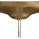 Istanbul 2 Light 26 inch Antique Brass Semi-Flush Mount Ceiling Light