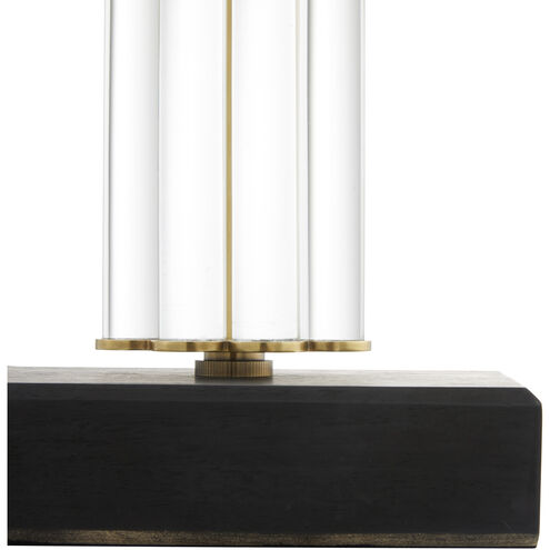 Eckart 30 inch 100.00 watt Antique Brass Lamp Portable Light