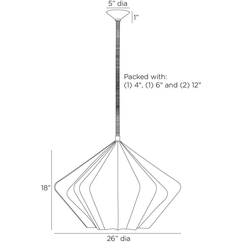 Fazekas 1 Light 26 inch English Bronze and Natural Rope Pendant Ceiling Light