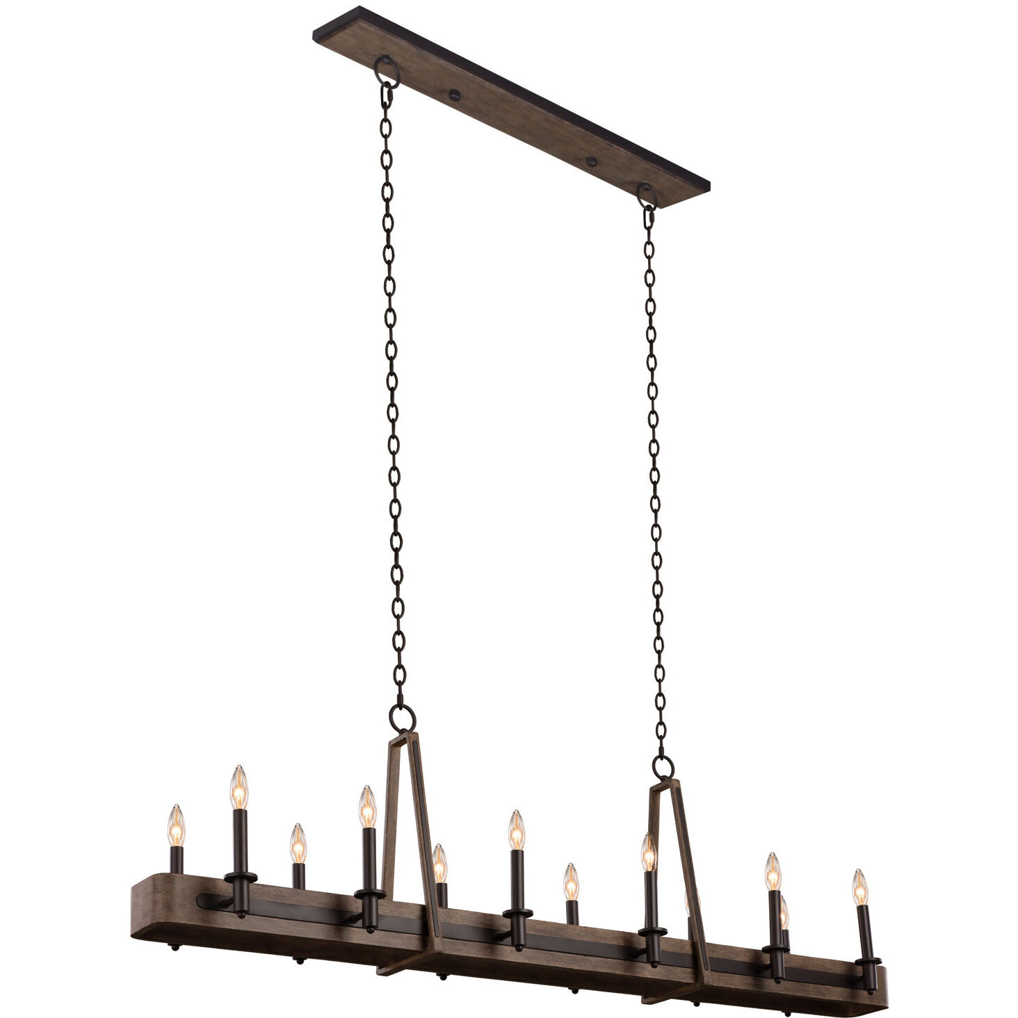 Duluth Island Linear Ceiling Light in Satin Bronze