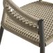 Aurelie Buff and Blackened Bronze Outdoor Dining Chair