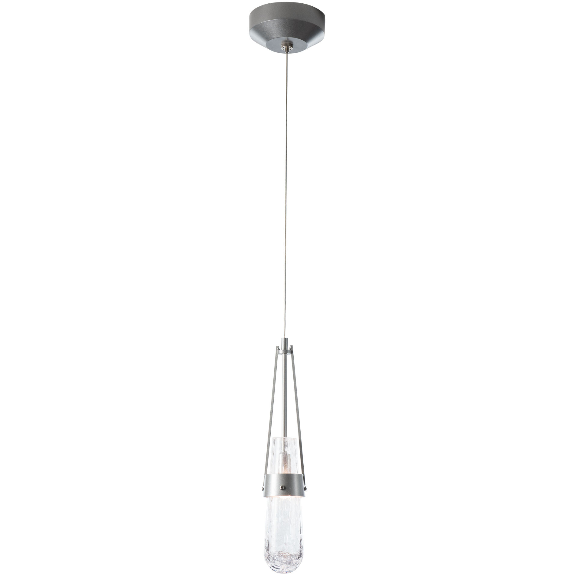 Link 1 Light 2.9 inch Vintage Platinum Mini Pendant Ceiling Light - Open Box