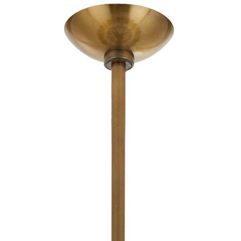 Faramond 10 Light 35 inch Vintage Brass and Hammered Smoke Slump Glass Chandelier Ceiling Light