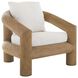 Easley Beluga and Honey Outdoor Chair