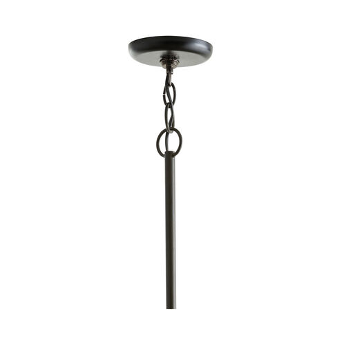 Rook 1 Light 24 inch Natural and Blackened Iron Pendant Ceiling Light, Small