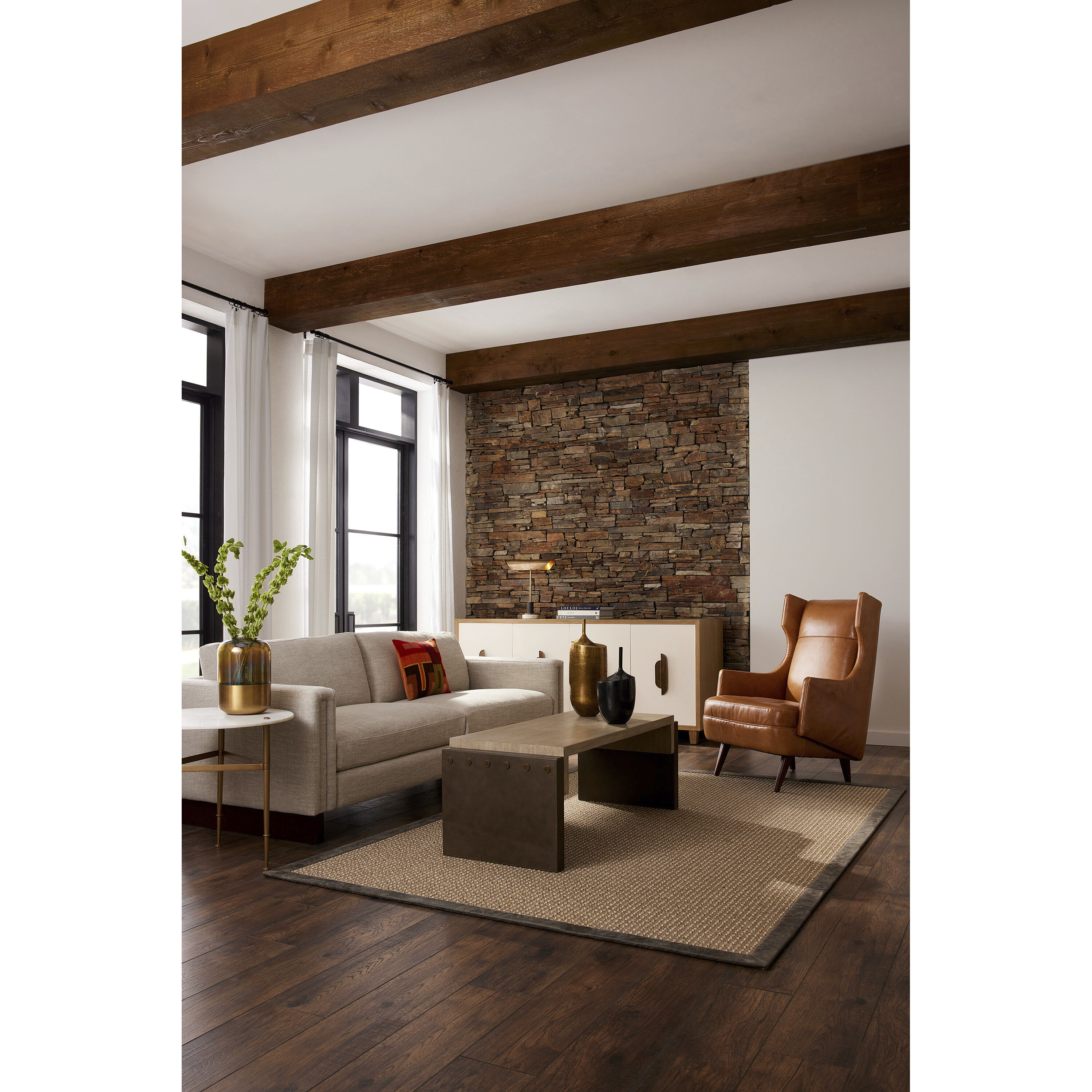 Lansing 19 inch 60.00 watt Vintage Brass Lamp Portable Light