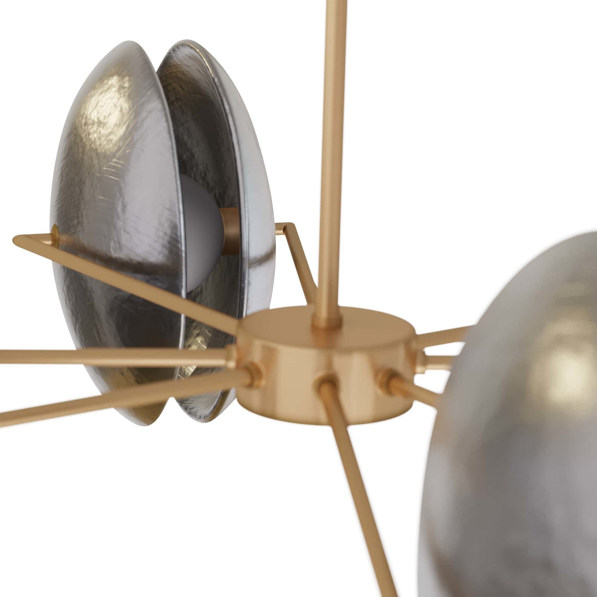 Whitney 4 Light 40 inch Smoke Luster Chandelier Ceiling Light