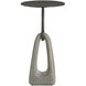 Miles 12 inch Vintage Bronze and Graphite Accent Table