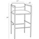 Barbana 21 inch Natural Bar Stool