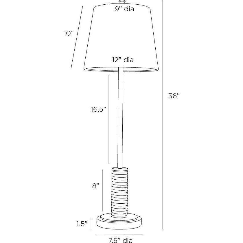 Conway 100.00 watt English Bronze Table Lamp Portable Light