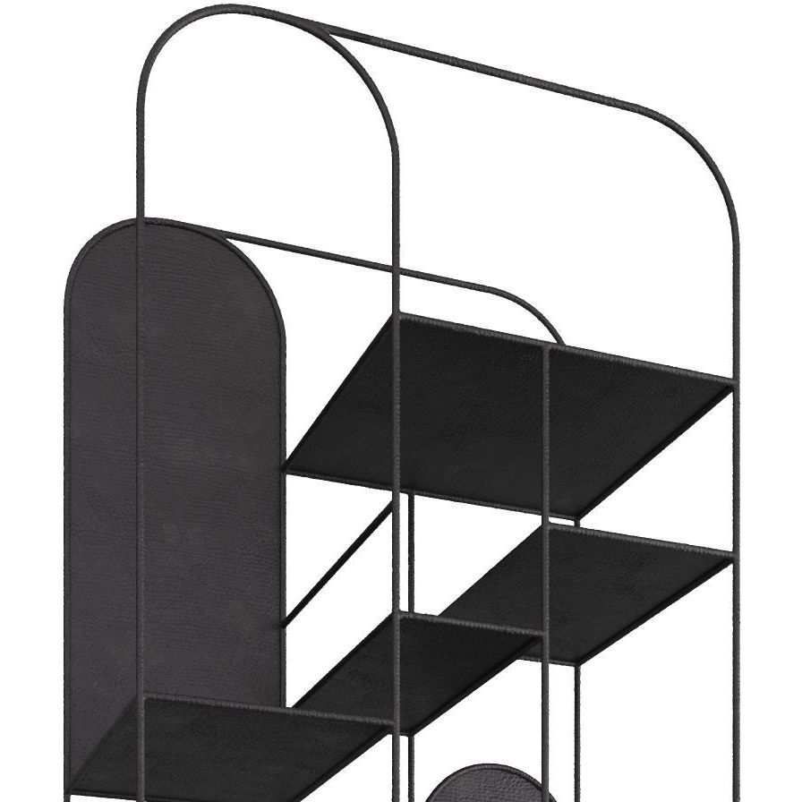 Meson 81 X 35 inch Hammered Natural Iron Etagere