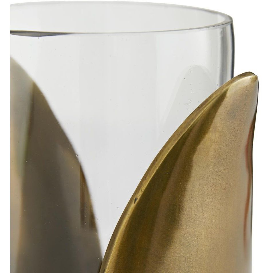 Sonia Antique Brass Vases, Set of 2