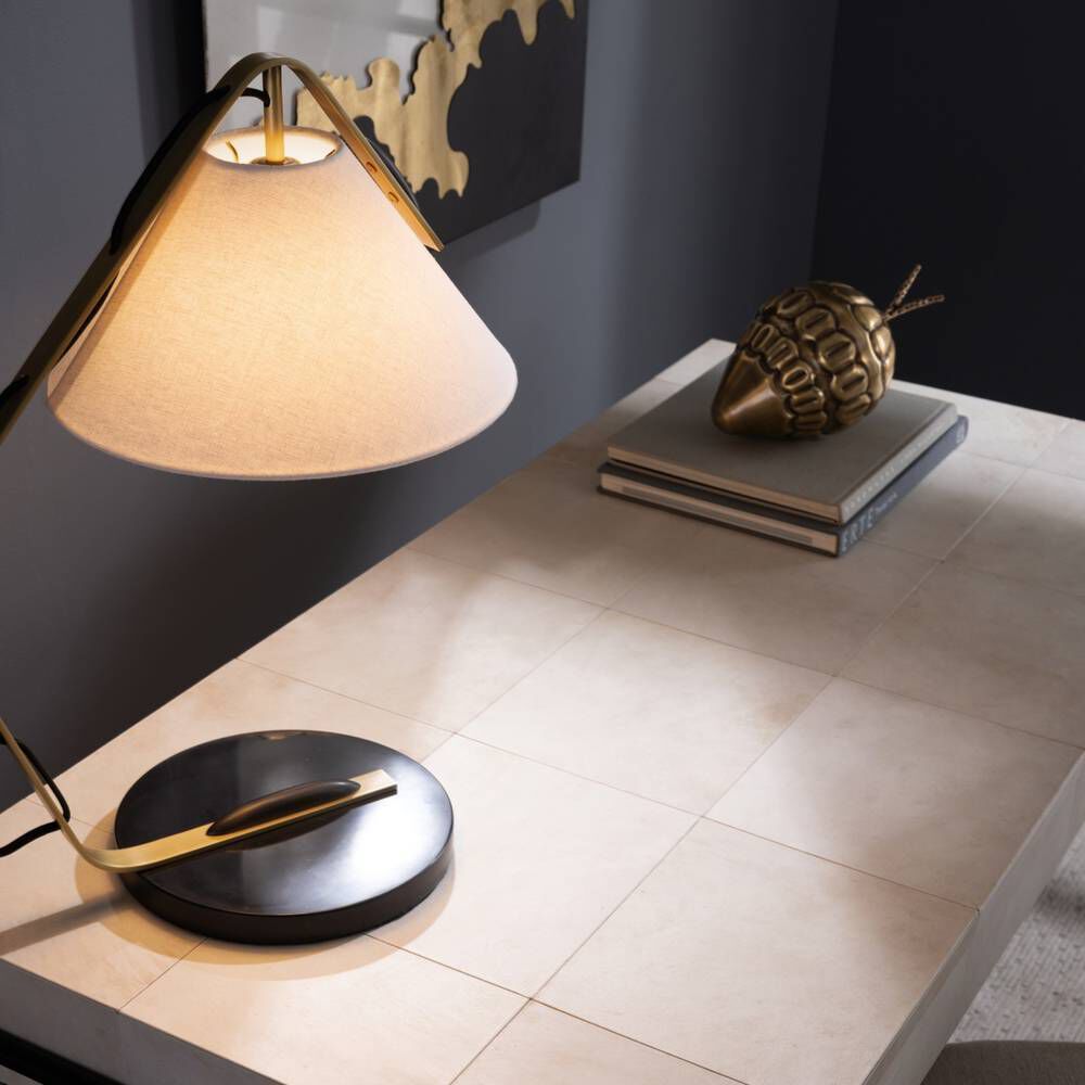 Vernon 22.5 inch Antique Brass Lamp Portable Light