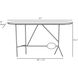 Stewart White Console Table