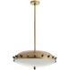 Fenton 3 Light 23.5 inch Antique Brass and Black Pendant Ceiling Light