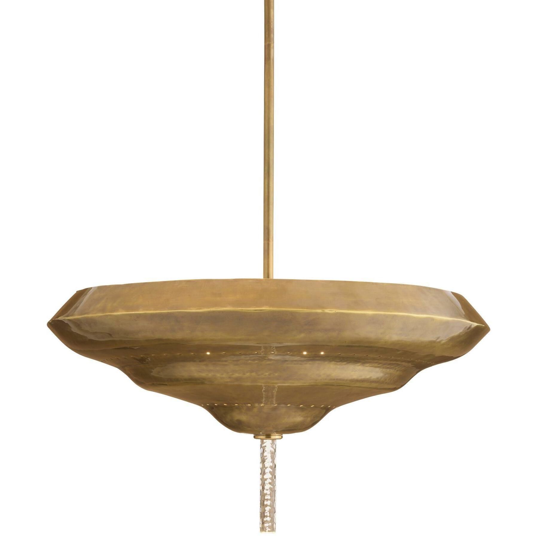 Istanbul 2 Light 26 inch Antique Brass Semi-Flush Mount Ceiling Light