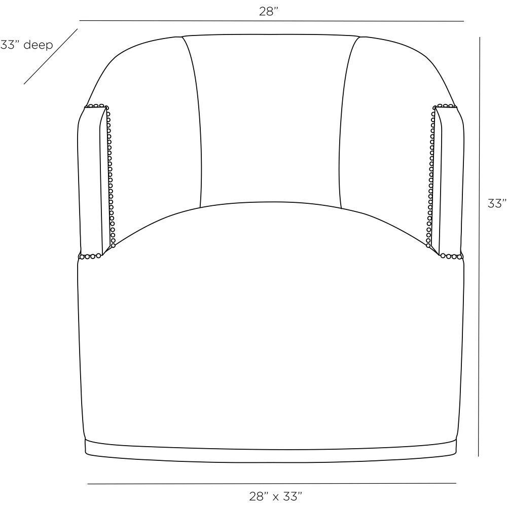 Reveal Bone Swivel Lounge Chair