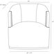 Reveal 33 inch Bone Swivel Lounge Chair
