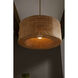 Nev 1 Light 32 inch Natural and Antique Brass Pendant Ceiling Light