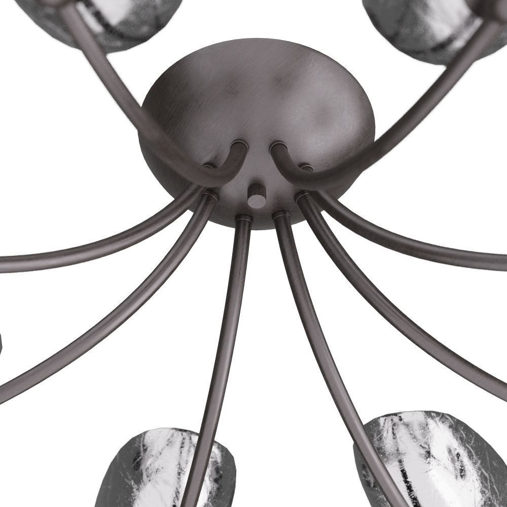 Zamora 42.5 inch English Bronze Flush Mount Ceiling Light