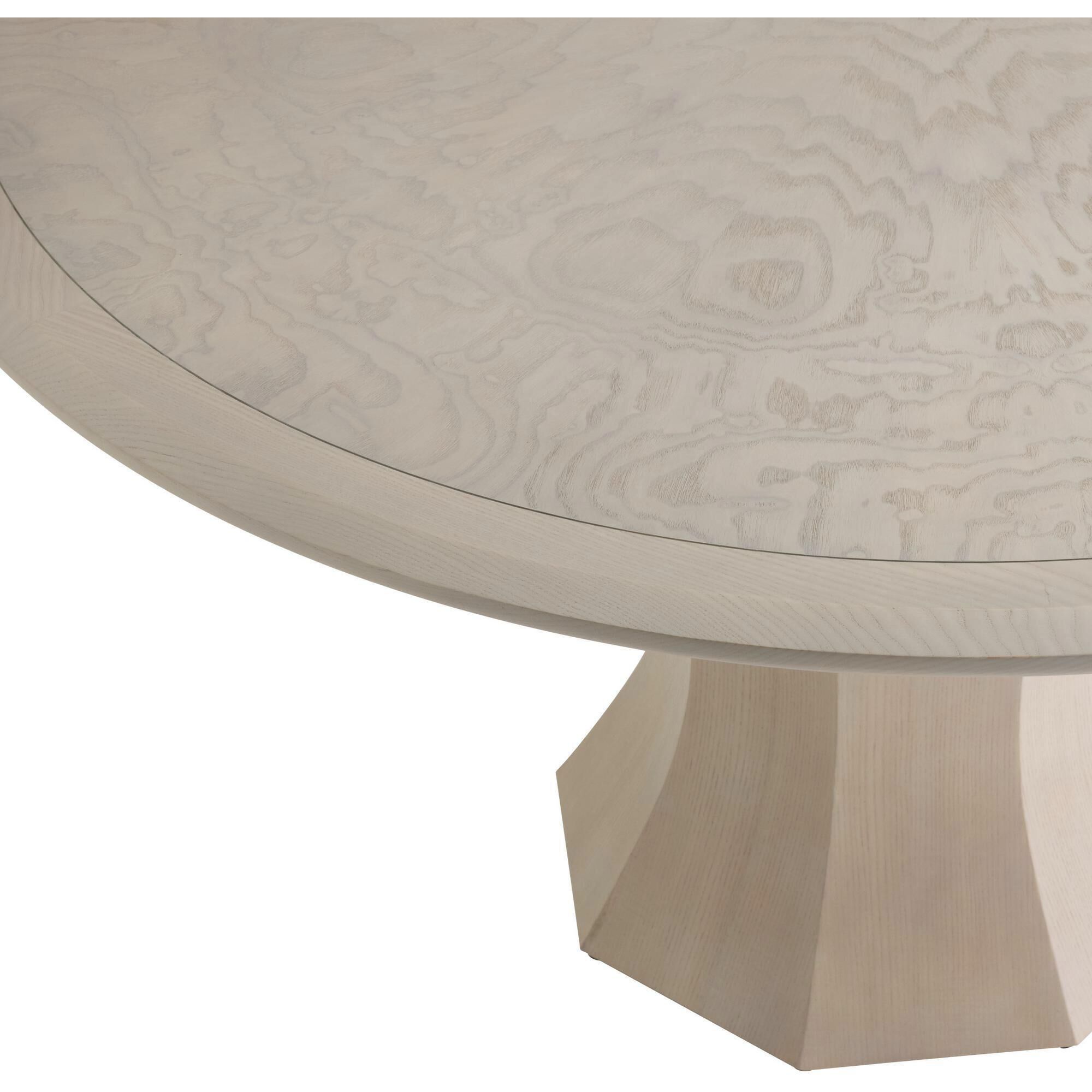 Kinsley 54 inch Light Beige Burl and Light Beige Dining Table