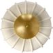 Camella 1 Light 18 inch Ivory and Antique Brass Flush Mount Ceiling Light, Small