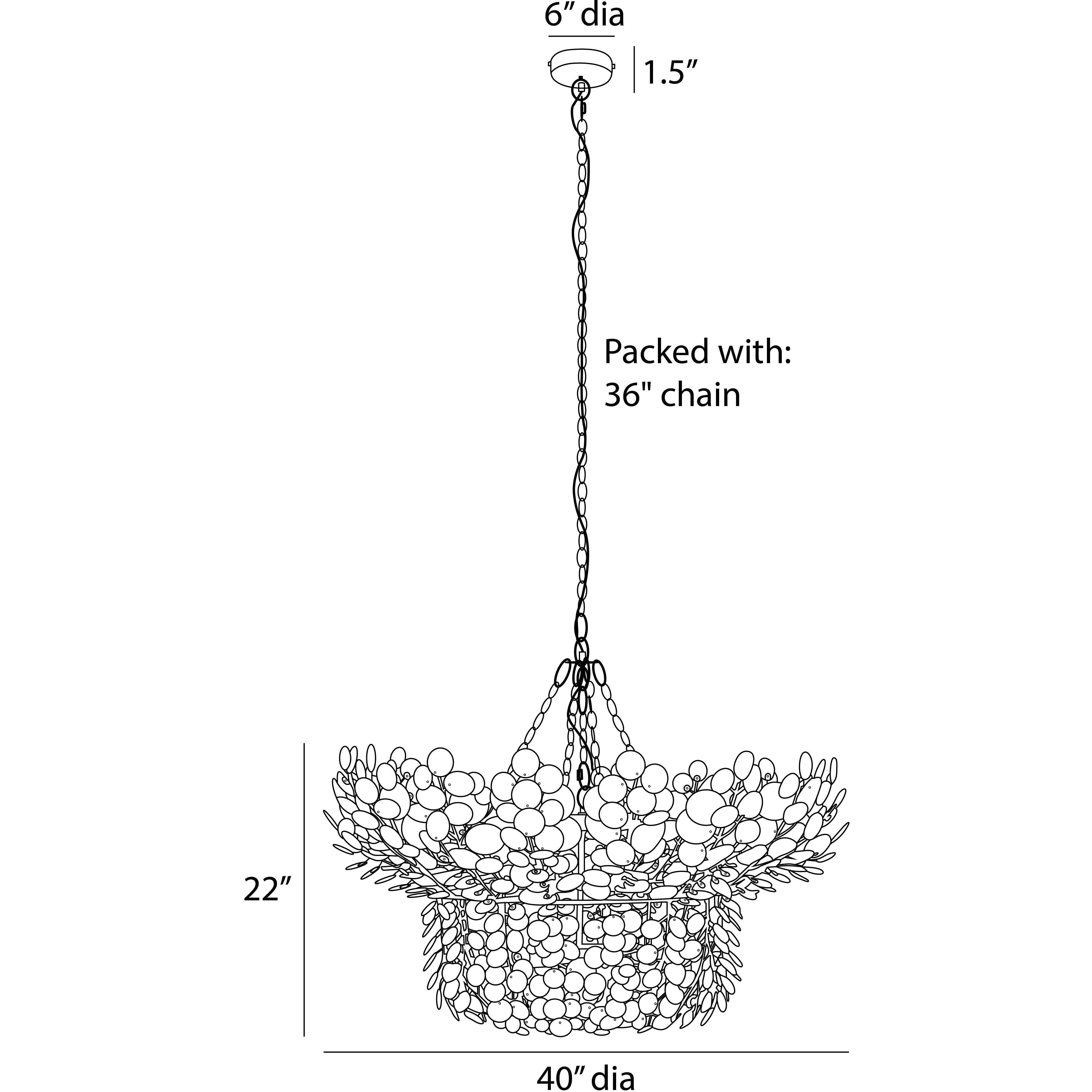 Bilal 8 Light 40 inch Antique Brass Chandelier Ceiling Light