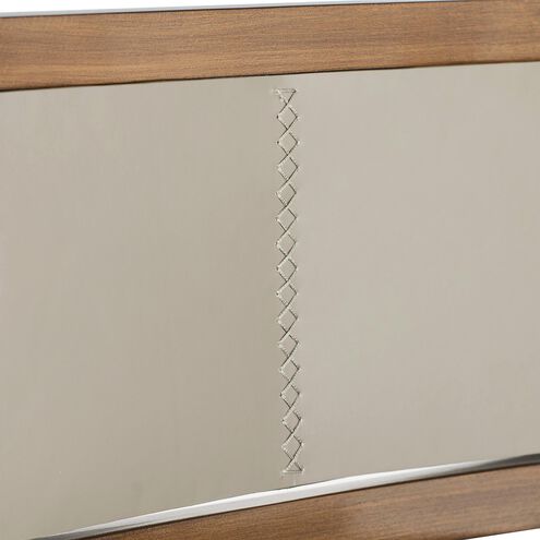 Keegan 35 inch Morel and Walnut with Brushed Stainless Steel Counter Stool