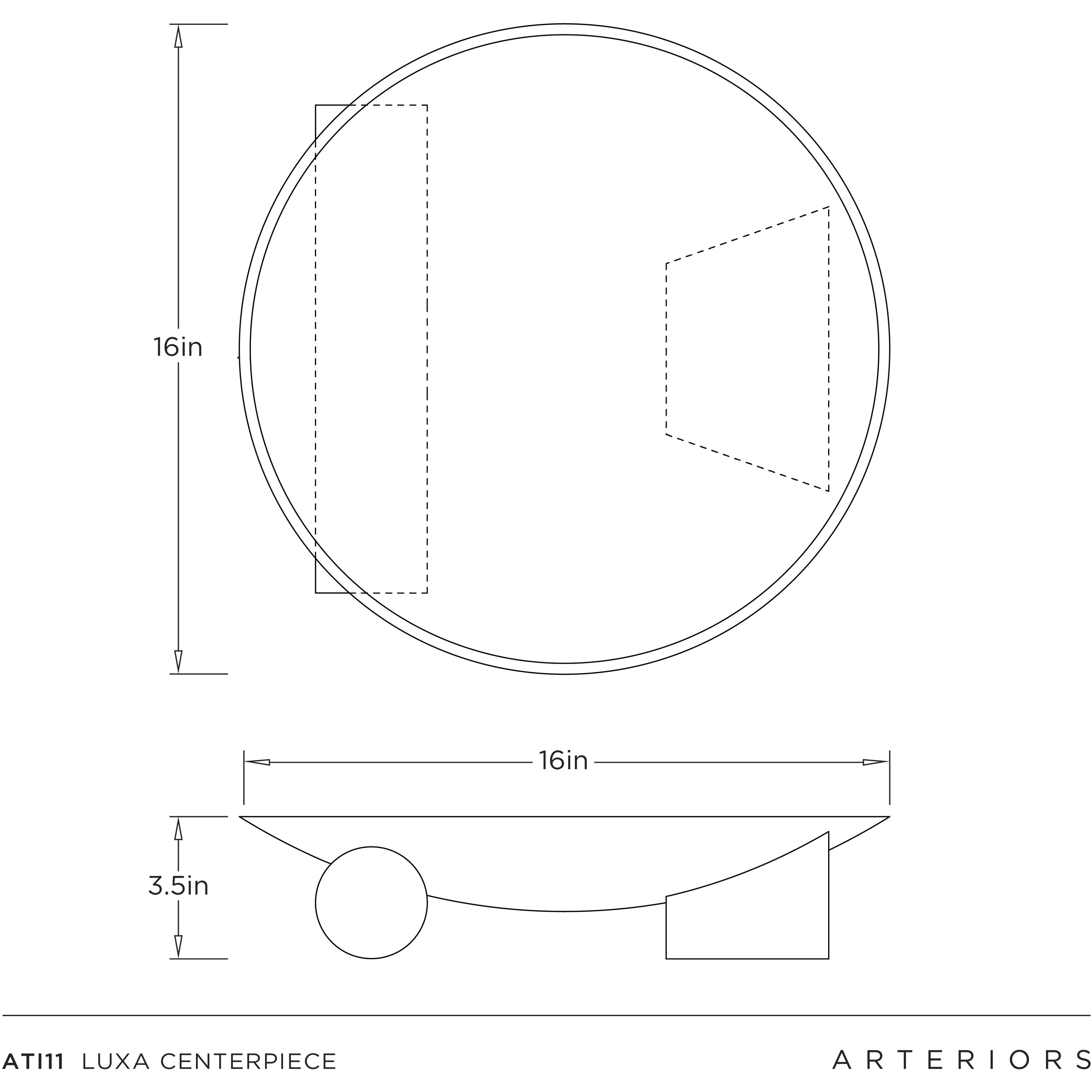 Luxa Blackened Iron and Capri Centerpiece