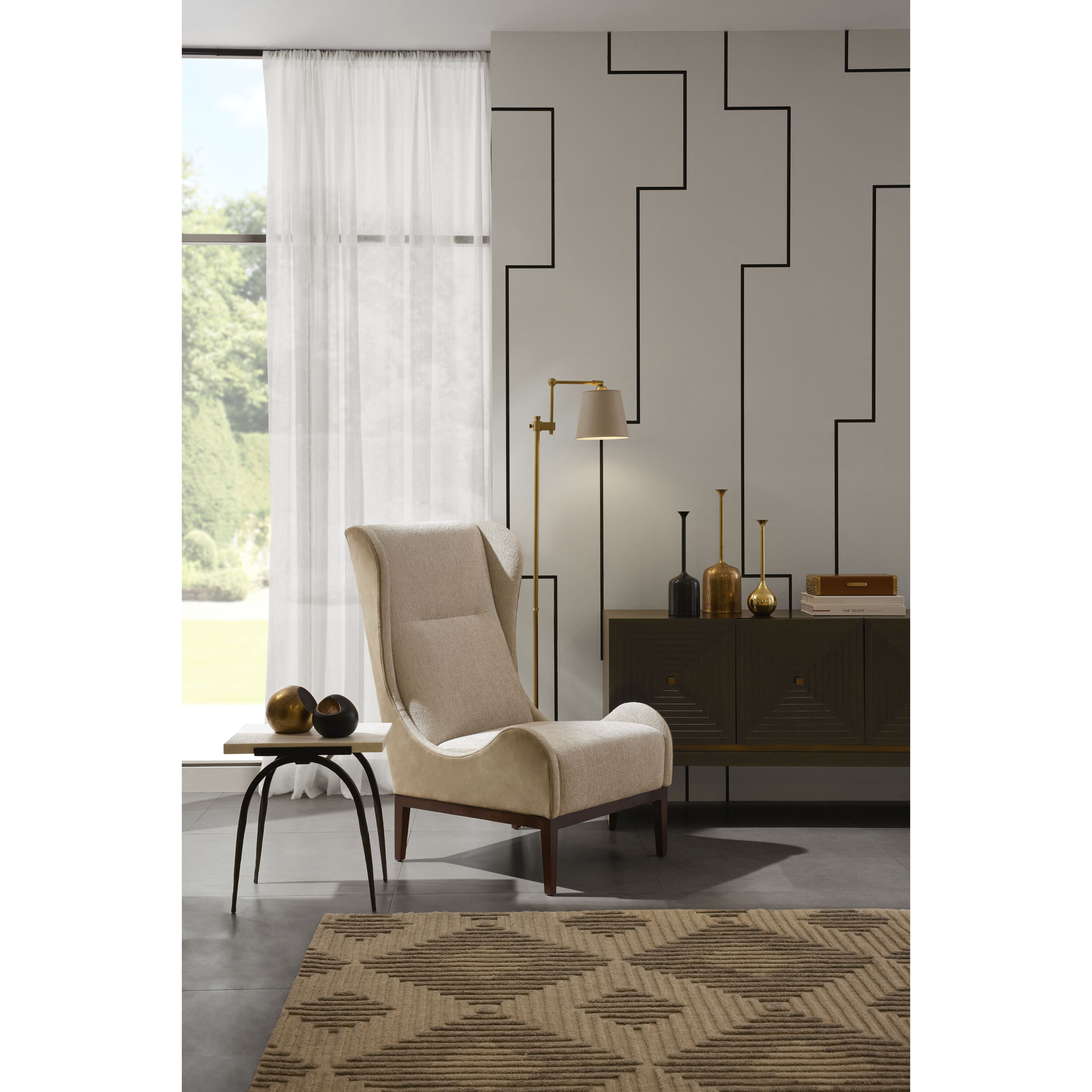 Watson 60 inch 60 watt Taupe Floor Lamp Portable Light