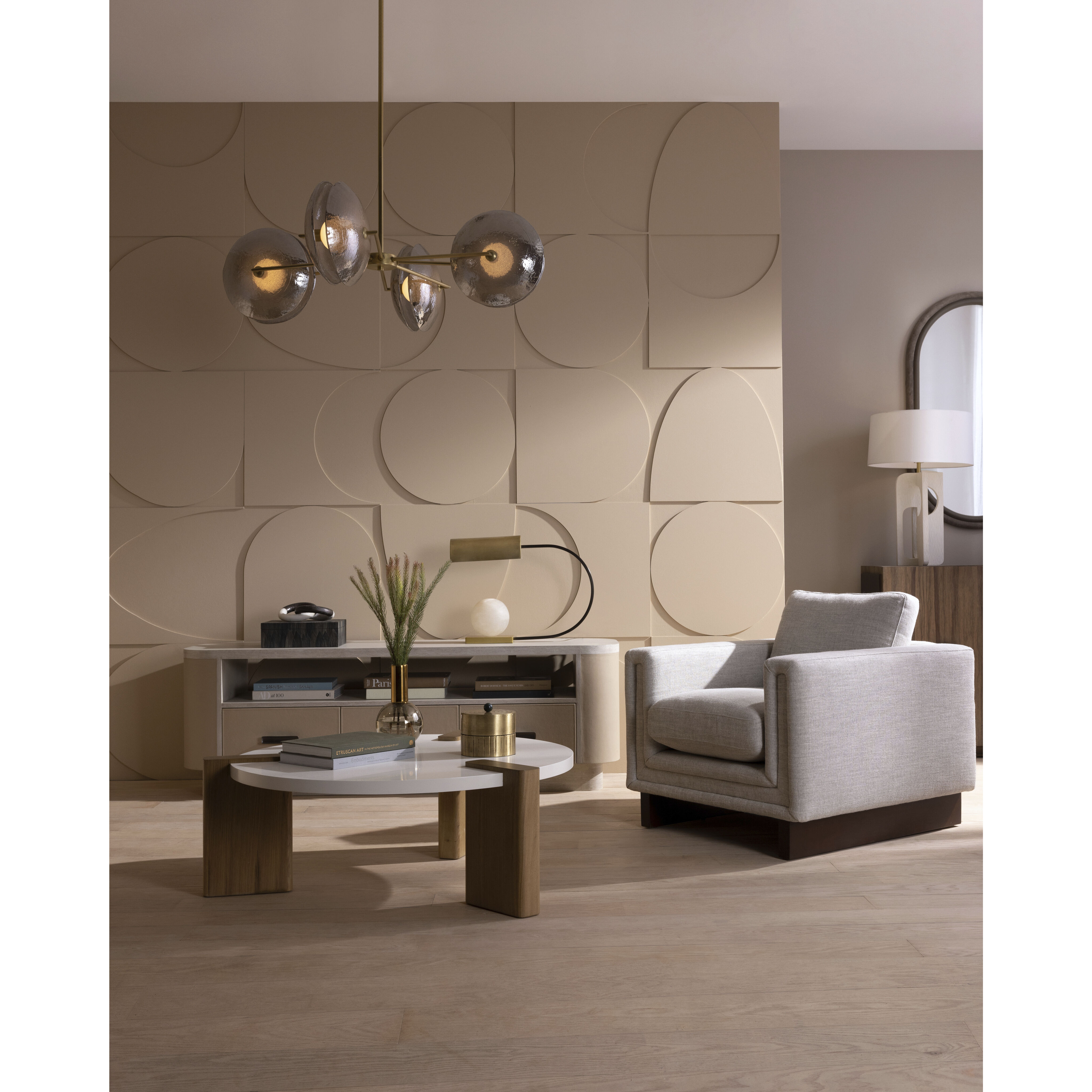 Whitney 4 Light 40 inch Smoke Luster Chandelier Ceiling Light