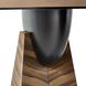 Dorette 42 X 33 inch Chateau Gray and Matte Black Entry Table