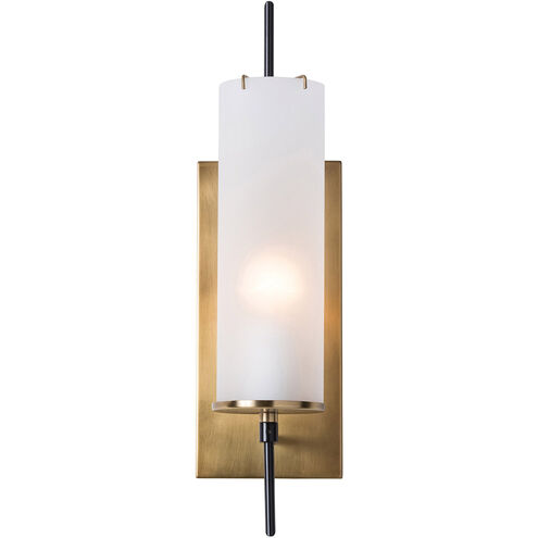 Stefan Sconce Wall Light in Antique Brass/Bronze, Essential Lighting