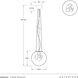 Chene 1 Light 12 inch Bronze Pendant Ceiling Light
