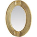 Eagan 39.5 X 30 inch Antique Brass Mirror