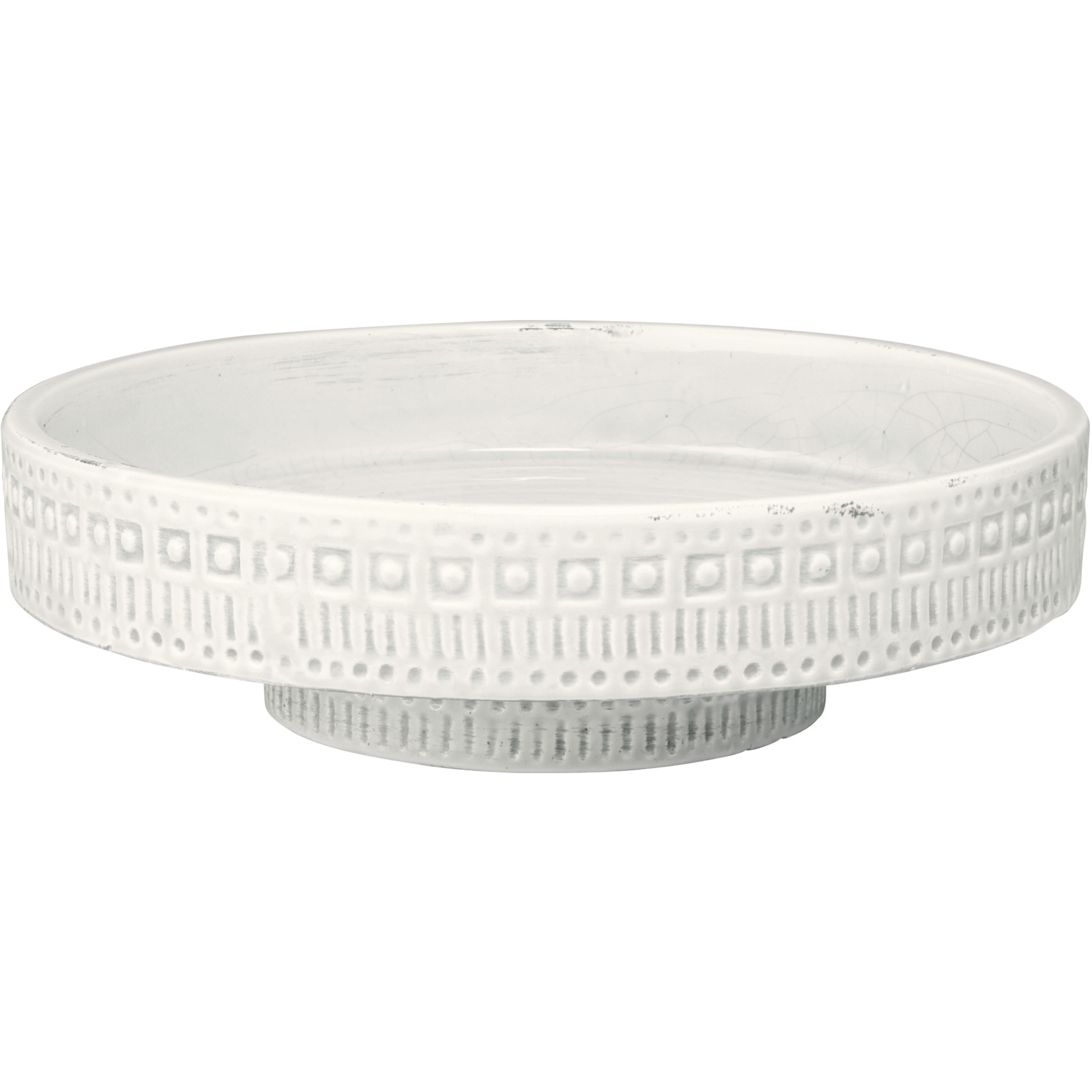 Coco 13.25 X 13.25 inch White Ceramic Pedestal