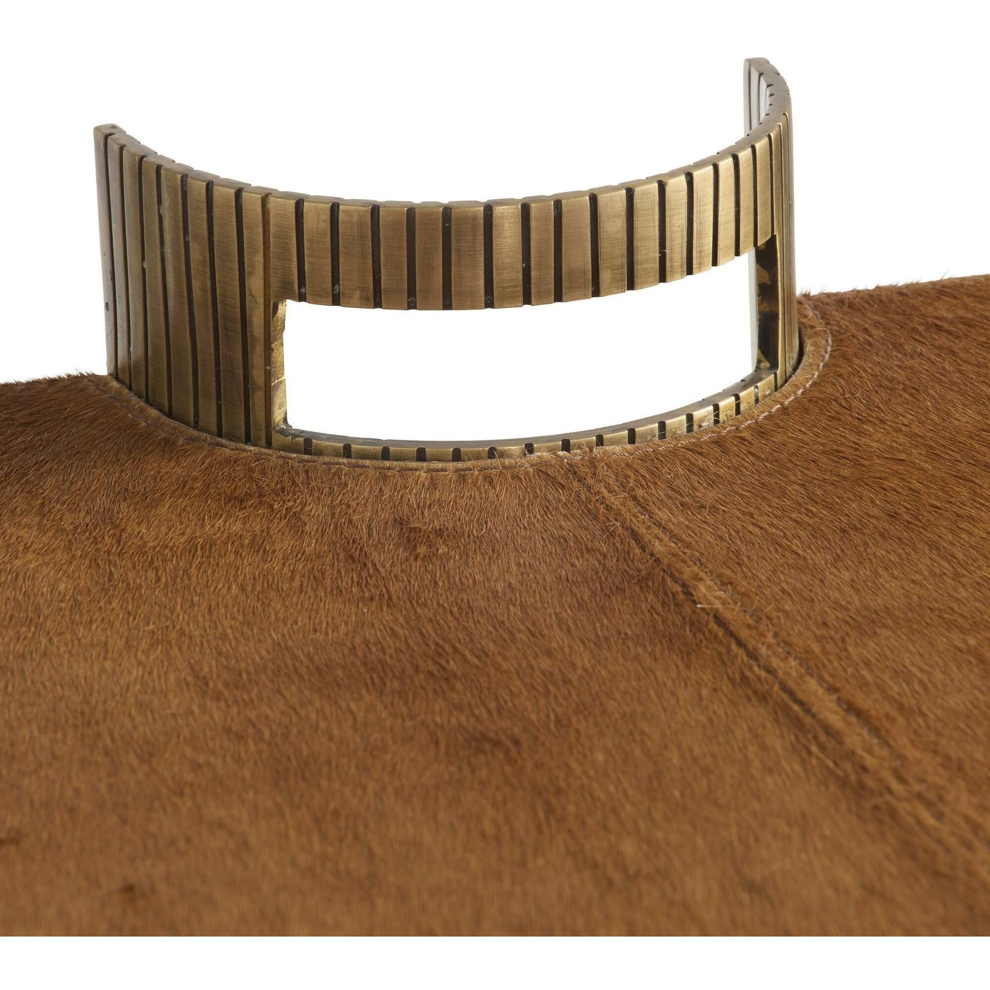 Jones Brown and Antique Brass Tray