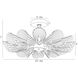 Francesca 12 Light 20 inch Vintage Brass Flush Mount Ceiling Light