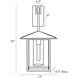 Temple Sconce Wall Light in Aged Bronze