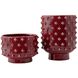 Valika Garnet Vases, Set of 2