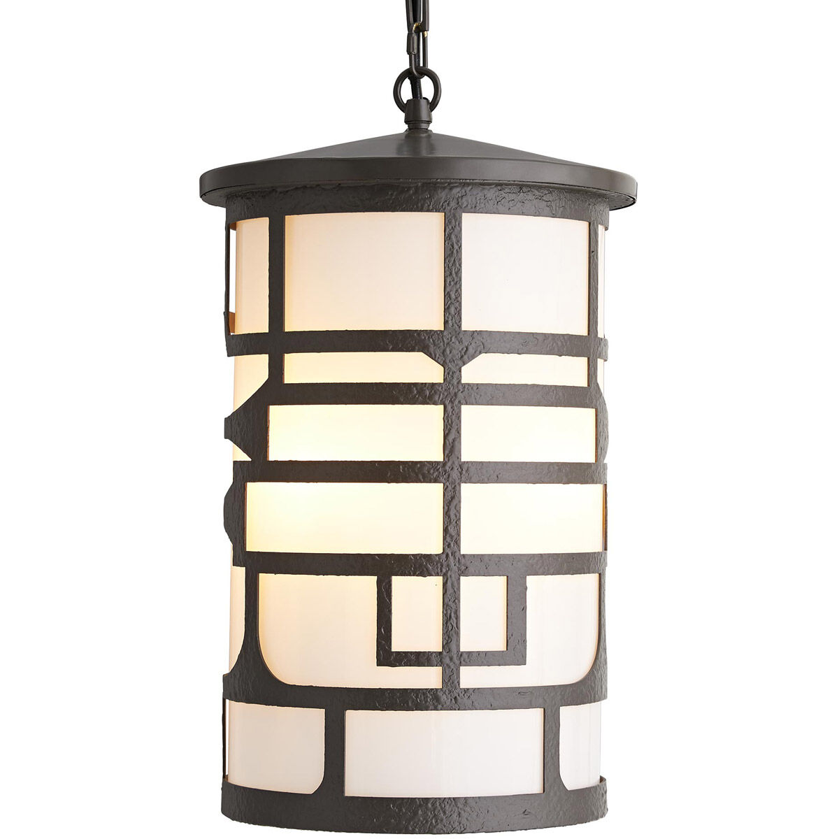 Shani 3 Light 13.5 inch Aged Iron Outdoor Pendant