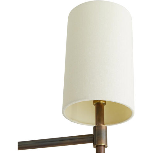 Remington 8 Light 40 inch Heritage Brass with Antique Brass Accents Chandelier Ceiling Light, Essential Lighting
