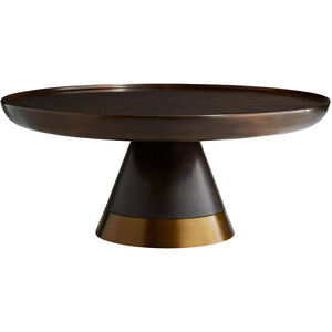 Violi 38 inch Brindle and Antique Brass Cocktail Table