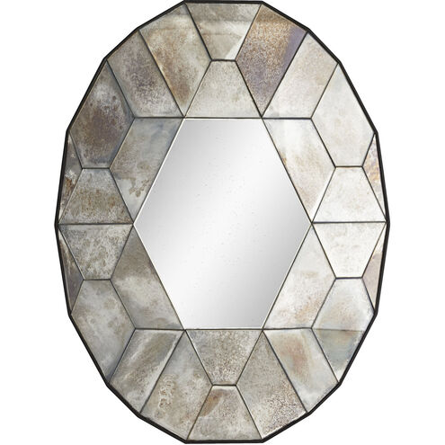 Callen 41 X 31 inch Natural Iron Wall Mirror